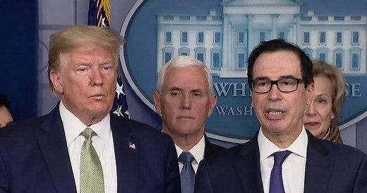 White House considering mailing checks to Americans to combat economic impact of outbreak