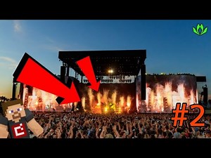 How To Build A Concert Stage In Minecraft - Coachella Tutorial - Part 2