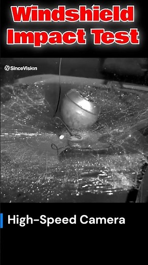 Power of Precision: Witness a Windshield Impact Test in Slow Motion | SinceVision #highspeedcamera