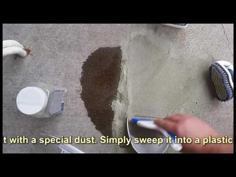 How to remove oil stains from concrete driveway