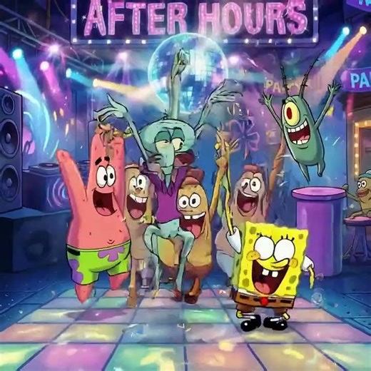 Squidward’s Secret Moves: The Krusty Krab After Hours! 🧽🕺🦀