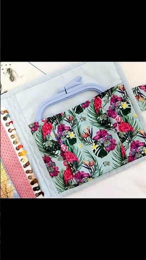 Cross stitch project bag available on Etsy