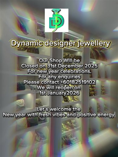 Advanced happy new year dear customer❤️✨#dynamicdesignerjewellery#tampoiindah#fypppppppppppppp#1millionaudition