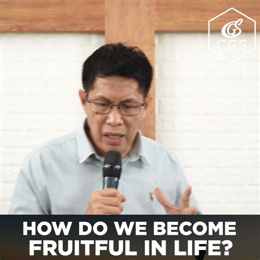 HOW DO WE BECOME FRUITFUL IN LIFE A Short Clip from Pastor Ramy Henares Jr. Preaching Titled: CHOSEN "I am the vine, you are the branches. Whoever remains in me and I in him will bear much fruit, because without me you can do nothing." - John 15:5 To watch the preaching, click here: facebook.com/cgsphilippineslpc/videos/1091317203102104/ DO YOU WISH TO JOIN CGS PHILIPPINES? THEN YOU ARE INVITED TO JOIN US IN OUR: Bonfire Night, Live every Fridays at 7PM Online Simbahay, Live every Sundays at 6AM