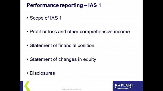 IAS 1 Presentation of Financial Statements