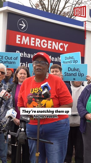 190K views · 11K reactions | ICE is snatching people out of our neighborhoods for no reason. Everyone feels like a target. So who’s next? How many more executive orders will tear our communities apart? We’re standing together, because we’re right here to defend our communities. And we’re not backing down. #OrganizeTheSouth | Union of Southern Service Workers | Facebook
