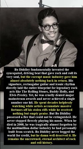 Stolen Riffs, Empty Praise: Inside the Brutal, Unjust Truth of Bo Diddley's Legacy