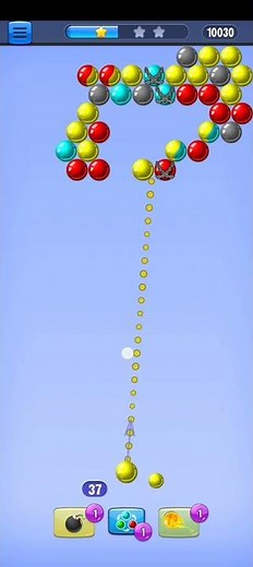 Bubble Shooter Gameplay 🎯 Perfect Shot Combo | Most Satisfying Level Clear #Shorts
