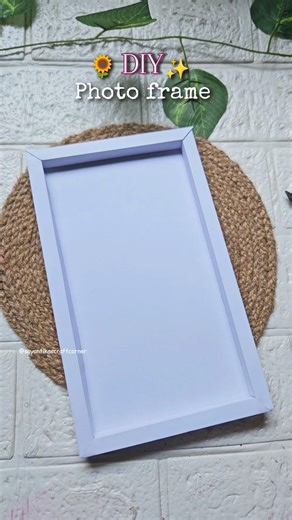 DIY photo frame making | Handmade photo frame 🖼 #diy #craft #aestheticroomdecor #handmade #shorts