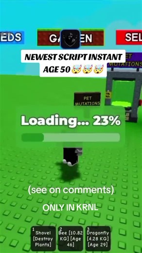 GROW A GARDEN: NEW SCRIPT FOR AGE 50 IN ROBLOX