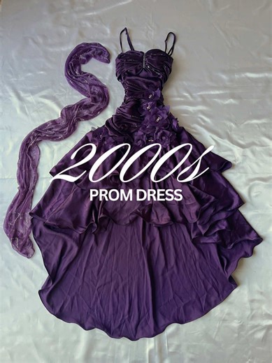🌌✨2000s style prom dresses hit different guys #2000s #promdress #fyp #purple #vintage