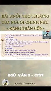 LESSON 8: THE LONGING OF A WARRIOR'S WIFE - DANG TRAN CON (translated by PHAN HUY ICH) | LITERATU...