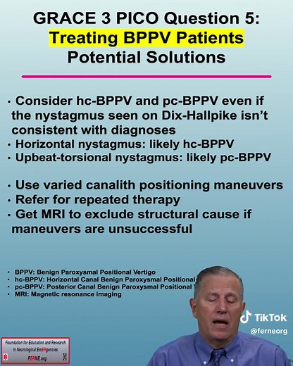 What is the recommended treatment with the Epley maneuver for vertigo patients diagnosed with BPPV? Full lecture: The Optimal Diagnosis and Treatment of Emergency Department Patients with Dizziness and Vertigo: The GRACE-3 Guideline Recommendations Guidelines for reasonable and appropriate care in the emergency department 3 (GRACE-3): Acute dizziness and vertigo in the emergency department Jonathan A. Edlow, MD et al Acad Emerg Med. 2023;30:442–486. This guideline addresses the following: How to