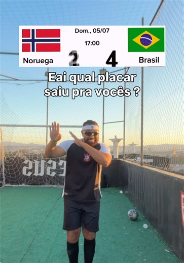 Qual placar apareceu pra você? Reação ao jogo Brasil x Noruega