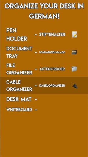 Organize Your Desk in German: Essential Office Vocabulary!