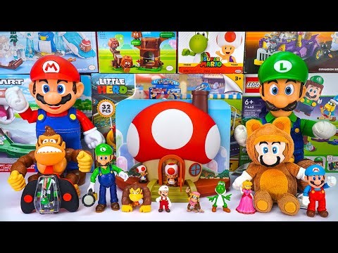 Super Mario Bros Unboxing Review 🏠 Super Mario Deluxe Toad House Playset