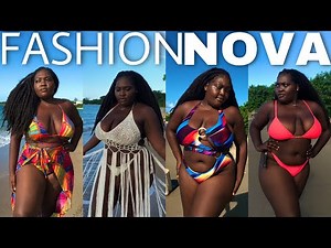 FASHION NOVA CURVE SWIMWEAR HAUL AT A BEACH IN JAMAICA “Part 2” (2021) | iFEELiREE