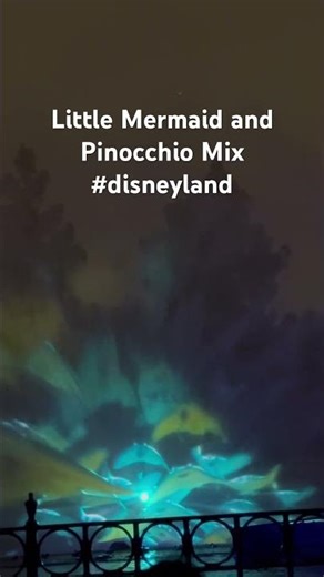Little Mermaid and Pinocchio Mix #disney #disneyland #shorts
