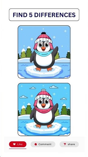 Only 10% Can Find All 5 Differences | Visual Puzzle Challenge #shorts