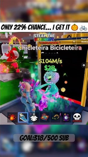 BRO… THIS WAS 22% 😭🎃#fortnite #stealabrainrot