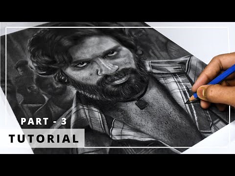 How to Draw HYPER REALISTIC PORTRAIT | Tutorials for BEGINNERS | PART - 03 ( BACKGROUND + CLOTHS )