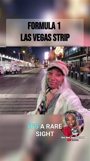 Standing in the middle of the F1 Las Vegas race track with ZERO cars… unreal 🤯🔥 #F1LasVegas #LasVegas #FormulaOne #VegasStrip #Travel