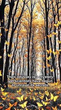 Monarch Mystery: 60-Second Migration 🦋🌎 #Shorts