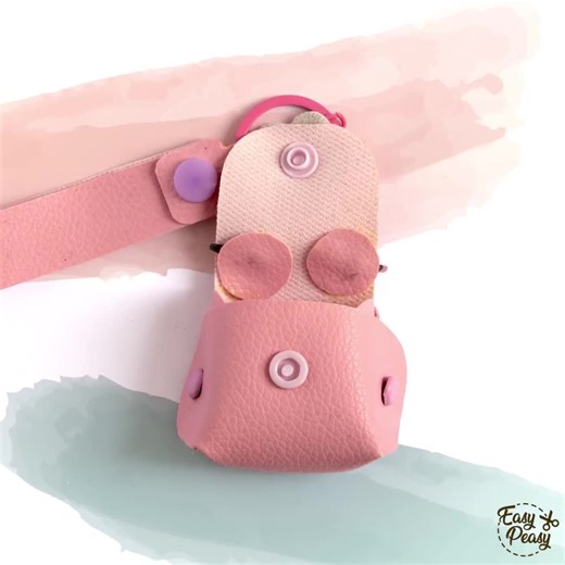 DIY Flower Coin Purse SVG Template | Keychain Faux Leather Mini Bag | Digital Download - Etsy