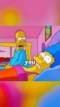 Homer's snoring keeps Marge awake.