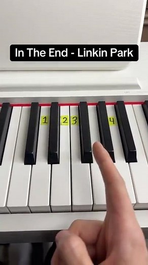 In The End - Linkin Park Easy Piano Tutorial #linkinpark #piano #donnermusic