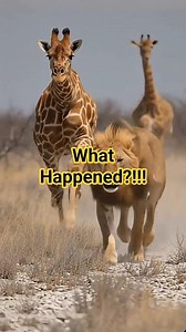 Giraffe Chases Lion After Surprise Attack! Incredible Wildlife Moment Caught on Camera