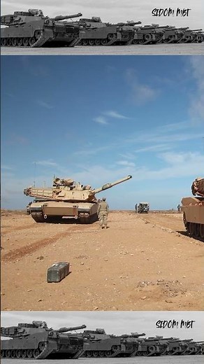116th Cavalry Brigade Combat Team stage their M1A2 Abrams alongside their Moroccan