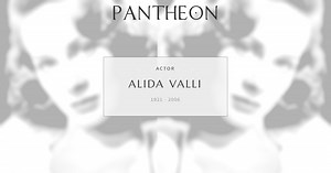 Alida Valli Biography | Pantheon