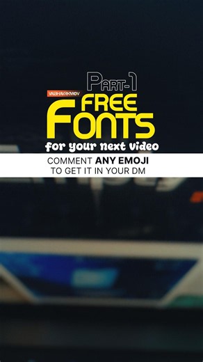 5 FREE Fonts That Will Upgrade Your Edits | Link is in the description | #freefonts #filmmakers