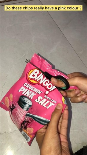 Are the chips actually pink inside? 😱🤤💖 #pinkchips #bingo #bingochips #pinkfood #viral #beetroot