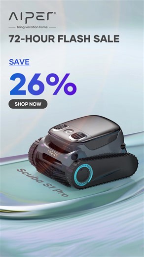 Meet your complete pool-cleaning squad! Up to 40% OFF Aiper’s...