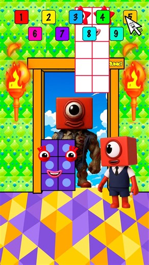 POV Block Puzzle Challenge Sprunki OC NumberBlocks: Help One NumberBlocks escape From zombie