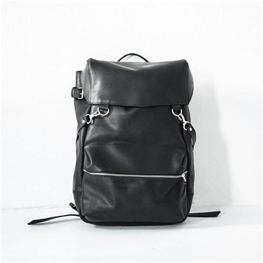 Men’s Large Black Travel Backpack, Oversized Rucksack for Work and Travel, Leather Backpack for Men, Laptop Backpack, Big Black Leather Bag - Etsy