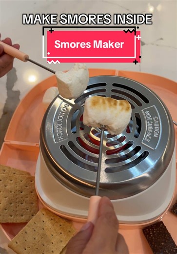 The perfect way to make s’mores inside when a fire outside takes too long or you don’t have access to one.