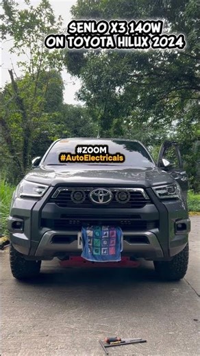 SENLO X3 HIDDEN SETUP ON TOYOTA HILUX 2024 #ZeroOneOnlineMotoneeds #ZOOM #AutoElectricals