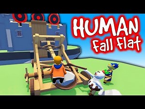 Paluten,Zombey & Maudado schießen mit KATAPULTEN | Human Fall Flat