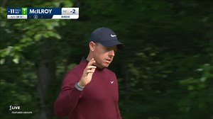 Rory McIlroy holes 18-footer for birdie at Travelers