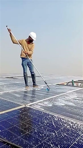 Dirty Panels = Less Power ❌ | Shaheen Solar Panel Cleaning Service Lahore ⚡