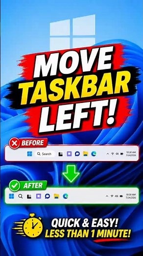 Move Your Taskbar Back to the Left