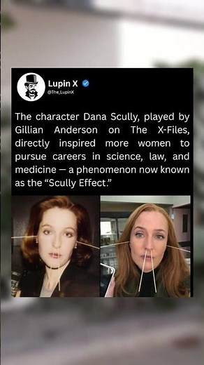 The character Dana Scully, played by Gillian Anderson on The X-Files,