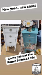 1.7K views · 12 reactions | Come paint with us at The Purple Painted Lady. It’s a new year at a time that we often work around our home and want to change things up a bit. No need to go out and buy new furniture. Take a class with us and carry something in and allow us to help you learn something new while having a lot of fun. Not to mention- adding a pop of color to your home. | The Purple Painted Lady | Facebook