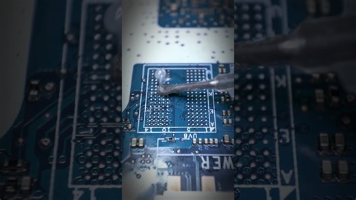 Easy Memory Swap #BGA #VRAM #GPUrepair #microsoldering #electronicsrepair #asmr