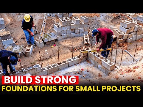 How to Build Strong Foundations for Small DIY Projects || Step by Step Guide
