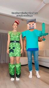 3.5M views · 1.8K reactions | Team Steve or Team Creeper? ❤️ 10 more videos in these costumes up now on our YouTube channel! 﫶 Day 9 of 31 days of costumes complete ✅ #minecraft #costume #couple #dance #dancers #reels #viral #halloweencostume | Jasmin and James | Facebook