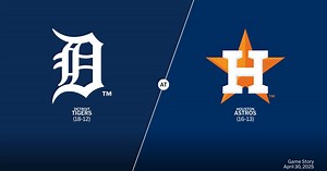 Detroit Tigers at Houston Astros Game Story, Scores/Highlights - 04/30/2025